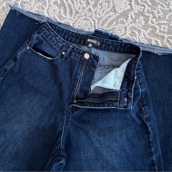 Missguided Wide Leg Palazzo Jeans - Picture 6 of 13